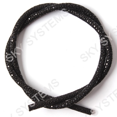 3.0 мм Шнур из кожи ската 43-45 см | Цвет: Черный