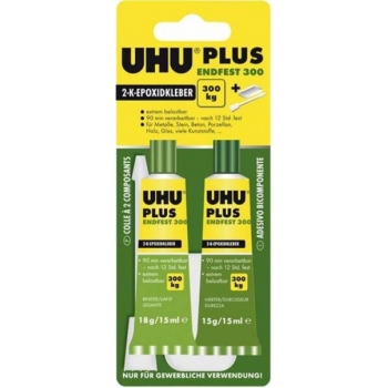 КЛЕЙ ЭПОКСИДНЫЙ ДВУХКОМПОНЕНТНЫЙ "UHU" PLUS ЗЕЛЕНЫЙ (30ML) КЛЕЙ ЭПОКСИДНЫЙ ДВУХКОМПОНЕНТНЫЙ "UHU" PLUS ЗЕЛЕНЫЙ (30ML)